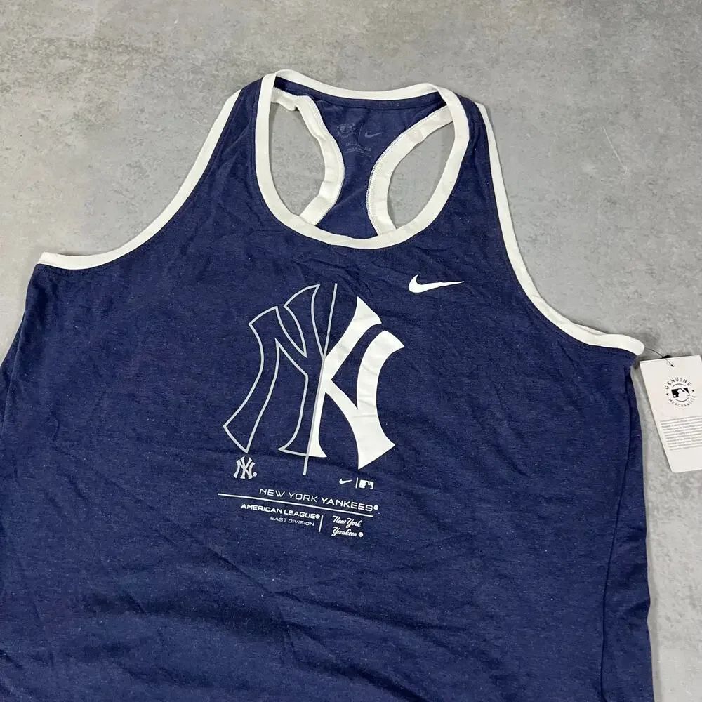 Nike New York Yankees MLB Womens Navy Team Tank Top Size XXL